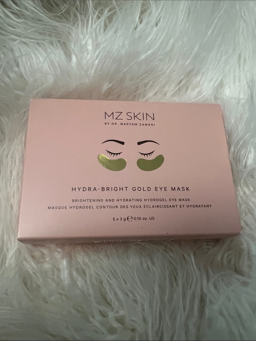 MZ Skin Hydra-Bright Gold Eye Mask — Pink & Gold